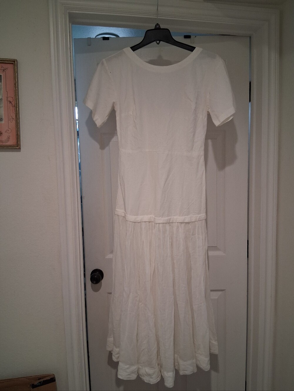 FREE Short Sleeve Maxi Dress WHITE